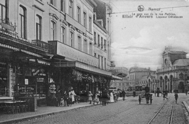 NAMUR LA GARE VUE DE LA RUE MATHIEU 1914.jpg